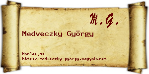 Medveczky György névjegykártya